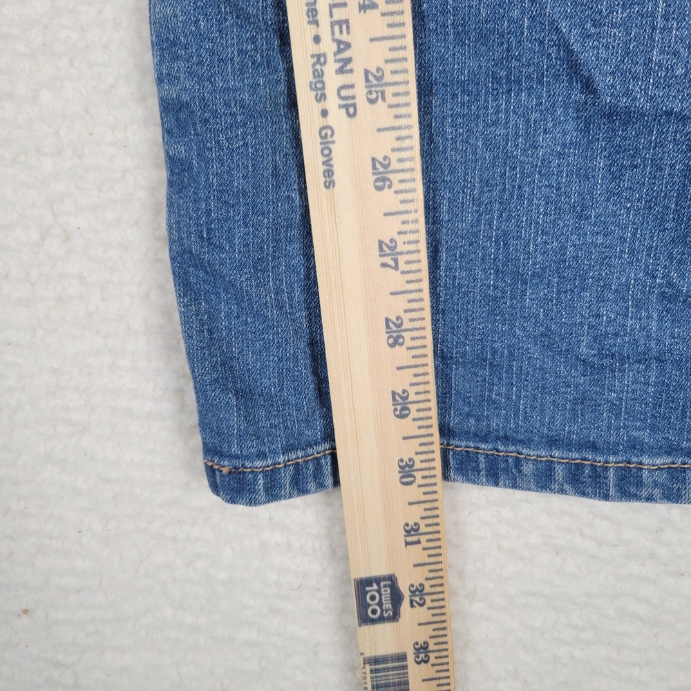 Wrangler Aura Straight Leg Jeans Womens 31 Blue Regular Rise Medium Wash Denim - Picture 4 of 15
